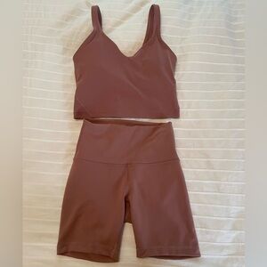 Lululemon tank and short set